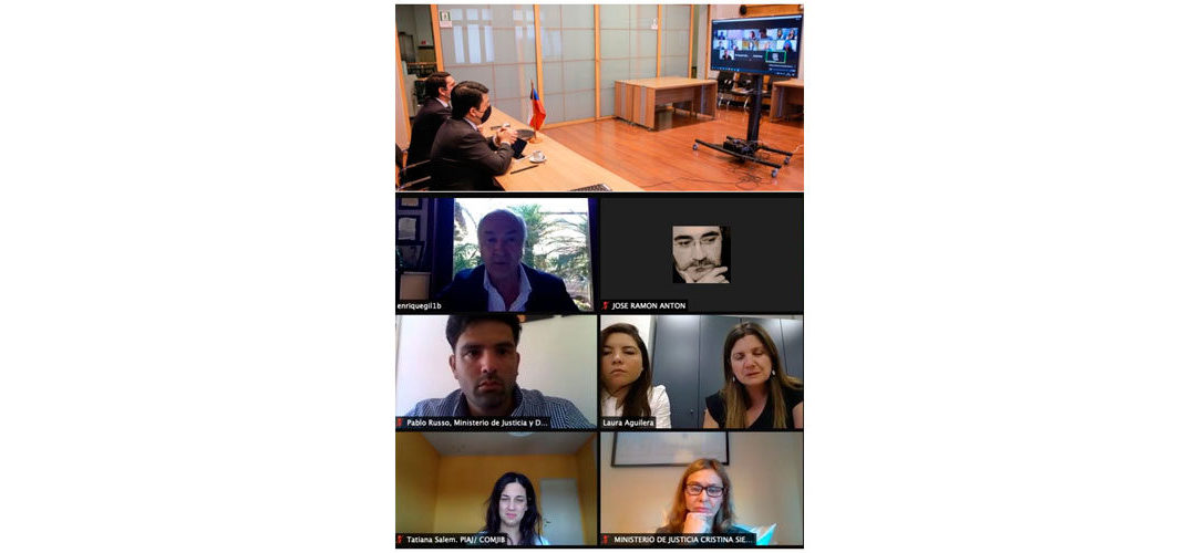 El Programa Iberoamericano de Acceso a la Justicia (PIAJ) sostuvo reunión virtual el Centro de Arbitraje y Mediación (CAM) de la Cámara de Comercio de Santiago